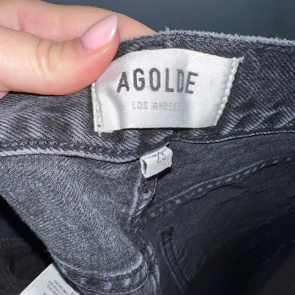 AGOLDE BLACK 90S jeans size 23 - Picture 5 of 15